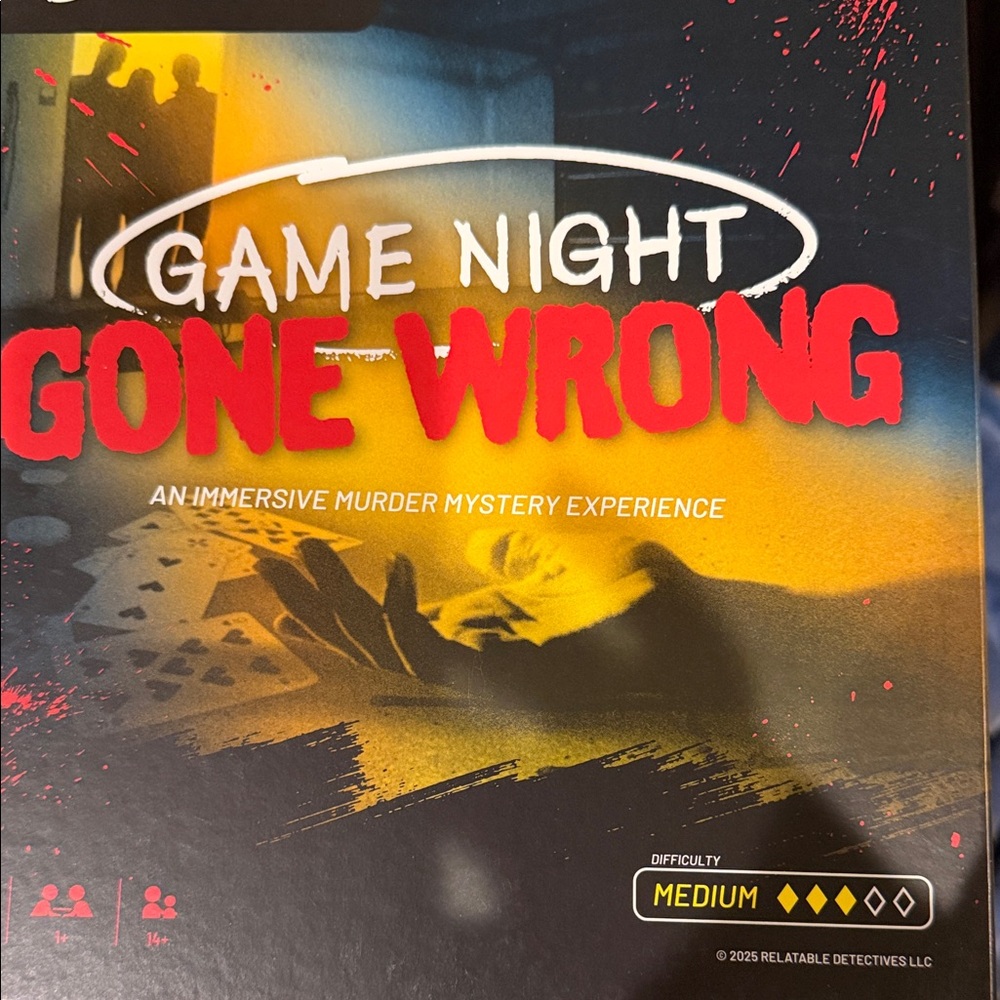Game Night Gone Wrong Board Game - Black and Red